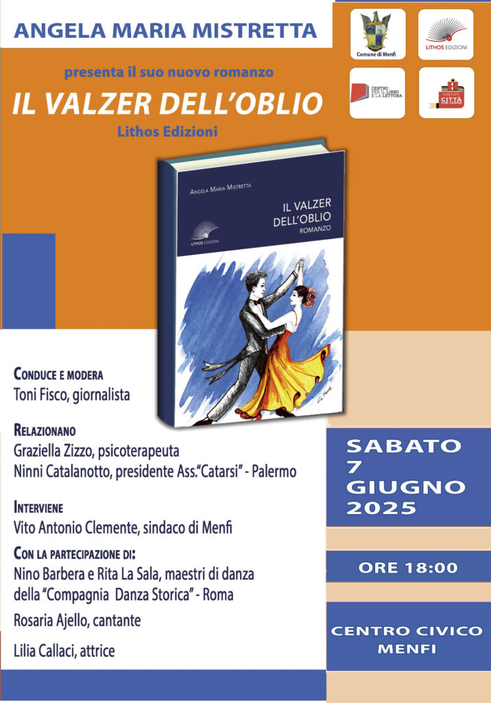 A Menfi si presenta l’ultimo romanzo di Angela Maria Mistretta